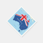 Carte des serviettes en papier australiennes (Coin)