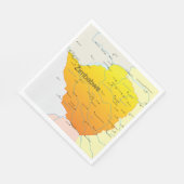 Carte des serviettes en papier du Zimbabwe (Coin)