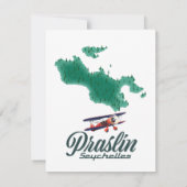 Carte des Seychelles de Praslin (Dos)