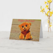 Carte Des souhaits de jouets farcis (Fleur jaune)