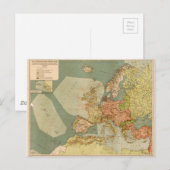 Carte des sous-marins allemands de la Première Gue (Devant / Derrière)