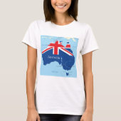 Carte des T-shirts féminins australiens (Devant)