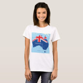 Carte des T-shirts féminins australiens (Devant entier)