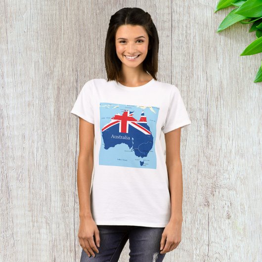 Carte des T-shirts féminins australiens