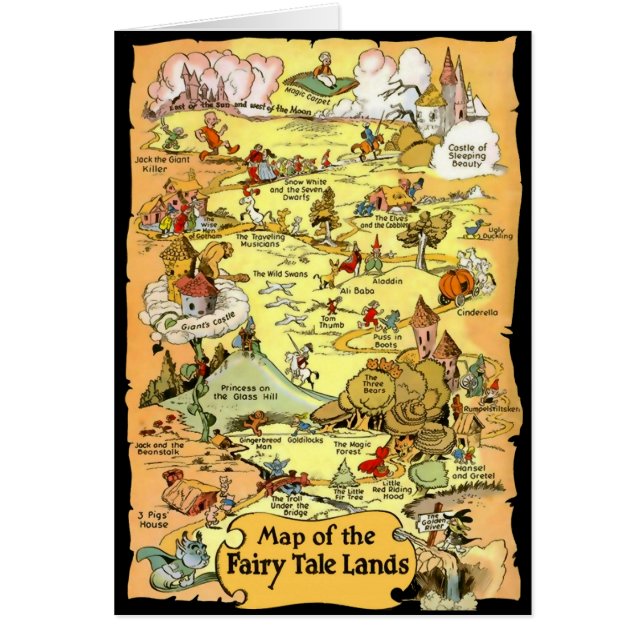 Carte des Terres de contes de fées (Devant)