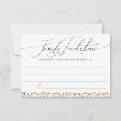 Carte des traditions de la famille Fleur sauvage c (Devant)