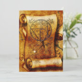 Carte des trésors Anniversaire du parchemin (Debout devant)