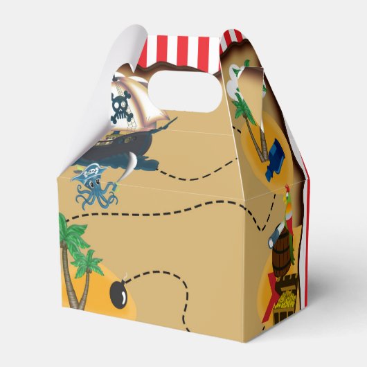 Carte des trésors de pirates Ballotins de fête d'a (Arrière)