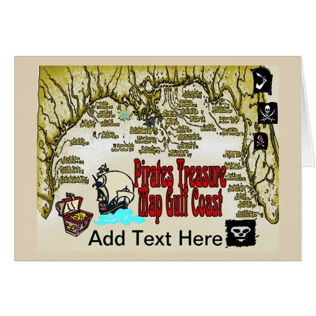 Carte des trésors des pirates (Devant horizontal)