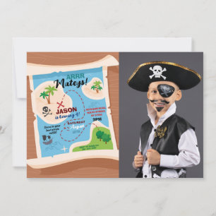 Carte des trésors Pirate Anniversaire Fête Navire