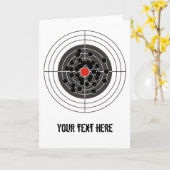 Carte Des trous de balles dans la cible - mais pas l'oei (Fleur jaune)