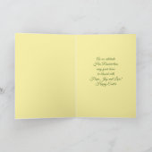 Carte des tulipes chrétiennes de Bénédiction de Pâ (Intérieur)