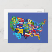 Carte des USA (Devant / Derrière)