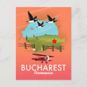 Carte des vacances de Bucarest Roumanie