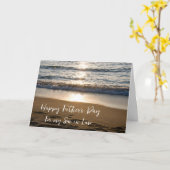 Carte Des vagues au coucher du soleil Son dans la loi Bo (Fleur jaune)