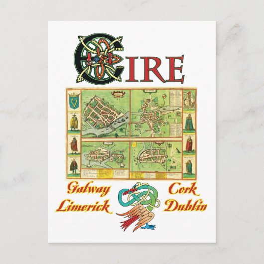 Carte des villes Eire (Devant)