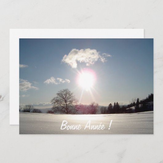 Carte des voeux (Devant / Derrière)