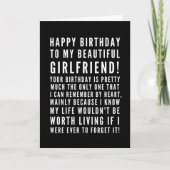 Carte Des voeux d'anniversaire sarcastiques amusants pou (Devant)