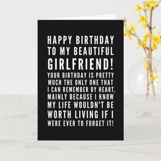 Carte Des voeux d'anniversaire sarcastiques amusants pou (Fleur jaune)