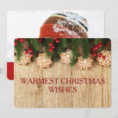 Carte des voeux de Noël les plus chauds Carte phot (Devant / Derrière)