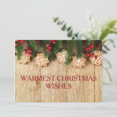 Carte des voeux de Noël les plus chauds Carte phot (Debout devant)