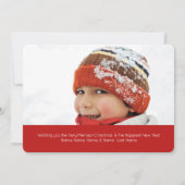 Carte des voeux de Noël les plus chauds Carte phot (Dos)