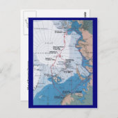 Carte des voyages de Nansen (Devant / Derrière)