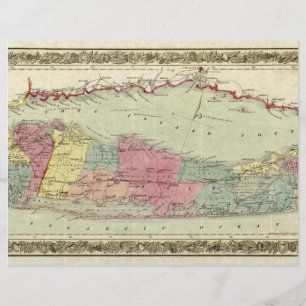 Carte des voyageurs de Long Island, 1855-1857