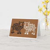 Carte Des yeux de mouton (Fleur jaune)