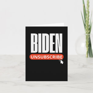 Carte Désabonnement Biden Trump Jour d'ouverture