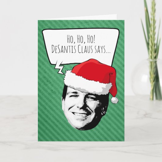Carte DeSantis Claus dit Joyeux Noël (Devant)