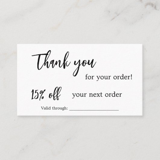 Carte d'escompte de logo commercial de code qr bla (Devant)