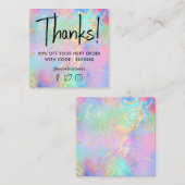 carte d'escompte en marbre fluide (Devant / Derrière)