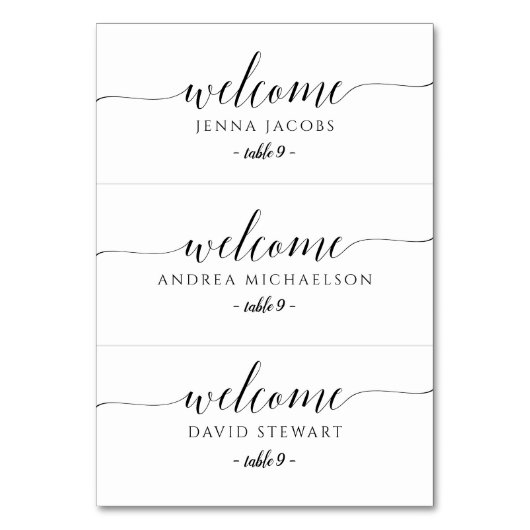 Carte d'Escort mariage - Appartement - Calligraphi (Par défaut)