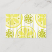 Carte d'escorte Citrus (Dos)