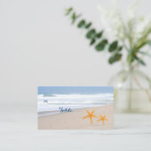 Carte d'escorte de mariage de plage d'été Starfish (Debout devant)