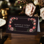 Carte d'escorte de mariage rose Gold Enchanted Gar