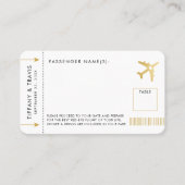 Carte d'escorte Gold Plane (Devant)
