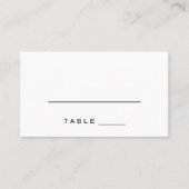 Carte d'escorte Mariage de romance simple (Devant)