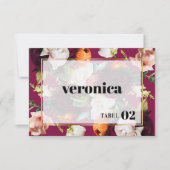 Carte d'escorte Mariage Fleurs d'été colorées (Devant)