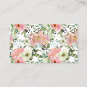 Carte d'escorte Mariage floral Eggshell et Blush (Dos)