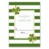 Carte d'escorte mariage irlandaise Clover and gree (Par défaut)