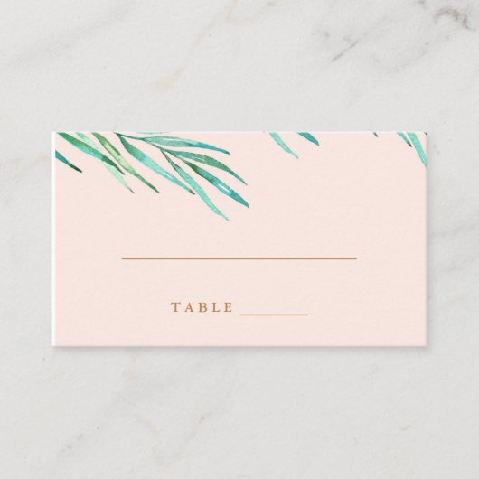 Carte d'escorte moderne Tropical Beach Wedding (Devant)