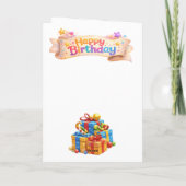 Carte Description d'anniversaire joyeux (Dos)