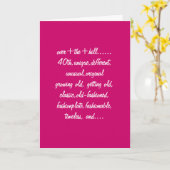 CARTE DESCRIPTION D'UN ÂGÉ DE 40 ANS (Fleur jaune)