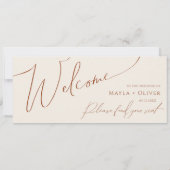 Carte Désert de Whimsical | En-tête de tableau de sièges (Dos)