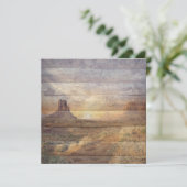 Carte Desert Landscape Monument Valley And Cloudy Sky (Debout devant)