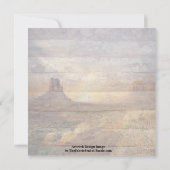 Carte Desert Landscape Monument Valley And Cloudy Sky (Dos)