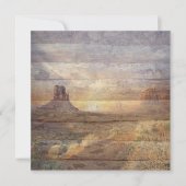 Carte Desert Landscape Monument Valley And Cloudy Sky (Devant)