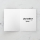 Carte Desert Tortoise Folded Birthday Card (Intérieur)